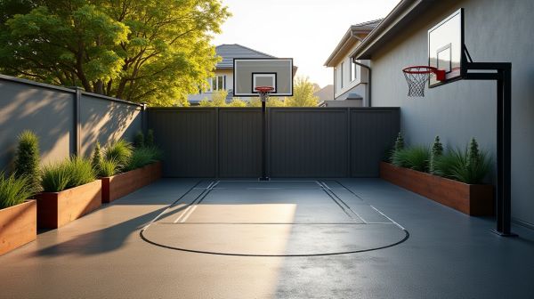 Construire un terrain de basket qui optimise l'espace extérieur